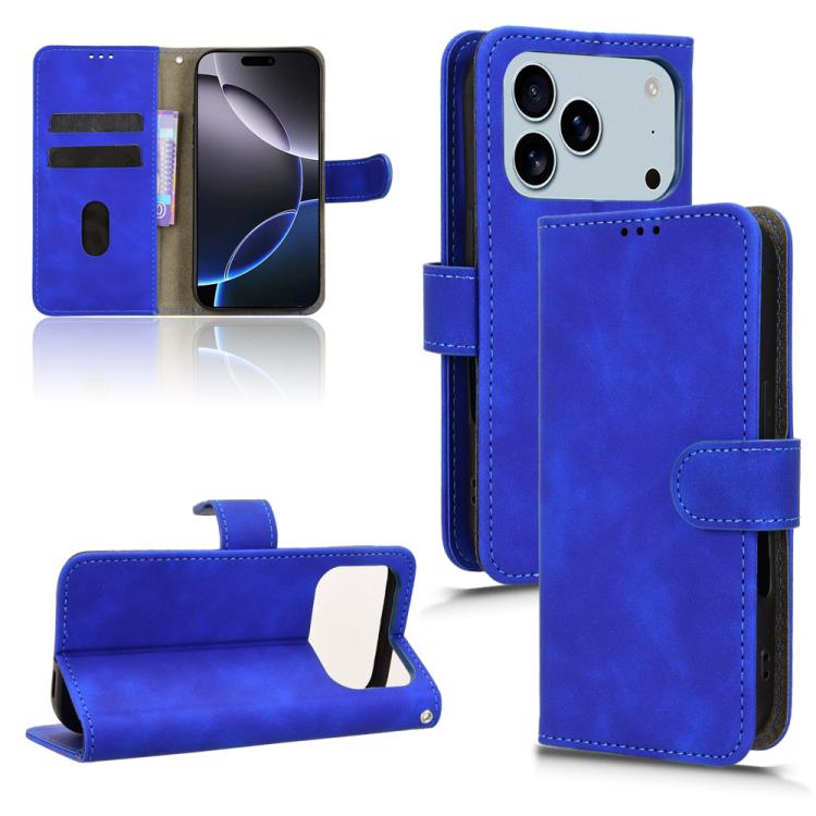 Skin Feel Magnetic Flip Leather Phone Case, For iPhone 18 Pro / 17 Pro, For iPhone 18 Pro Max / 17 Pro Max, For iPhone 17e / 16e, For iPhone 17