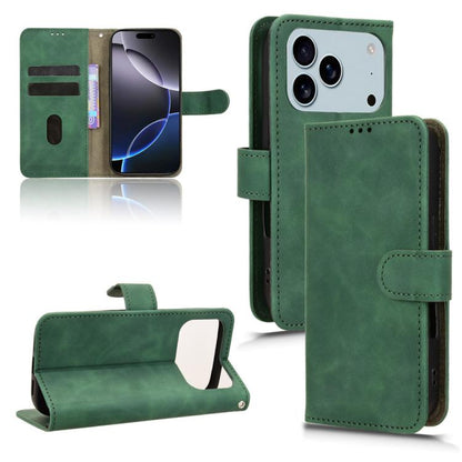 Skin Feel Magnetic Flip Leather Phone Case, For iPhone 18 Pro / 17 Pro, For iPhone 18 Pro Max / 17 Pro Max, For iPhone 17e / 16e, For iPhone 17
