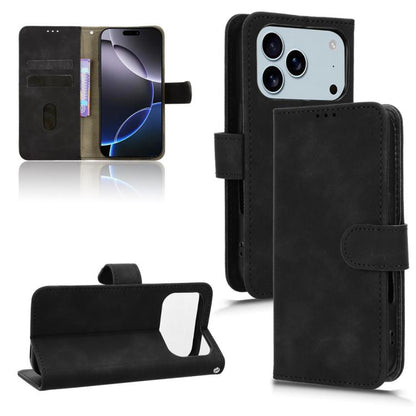 Skin Feel Magnetic Flip Leather Phone Case, For iPhone 18 Pro / 17 Pro, For iPhone 18 Pro Max / 17 Pro Max, For iPhone 17e / 16e, For iPhone 17