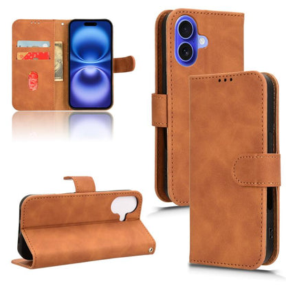 Skin Feel Magnetic Flip Leather Phone Case, For iPhone 18 Pro / 17 Pro, For iPhone 18 Pro Max / 17 Pro Max, For iPhone 17e / 16e, For iPhone 17