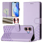 Honeycomb Embossing RFID Leather Phone Case, For iPhone Air, For iPhone 16 Pro Max, For iPhone 16 Pro, For iPhone 16 Plus