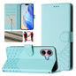 Honeycomb Embossing RFID Leather Phone Case, For iPhone 16, For iPhone 15 Pro Max, For iPhone 15 Pro, For iPhone 15 Plus