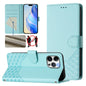 Honeycomb Embossing RFID Leather Phone Case, For iPhone 14 Pro Max, For iPhone SE 2022 / 2020 / 8 / 7, For iPhone 13 Pro Max, For iPhone 13 Pro