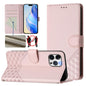 Honeycomb Embossing RFID Leather Phone Case, For iPhone 13 mini, For iPhone 12 / 12 Pro, For iPhone 12 Pro Max, For iPhone 12 mini