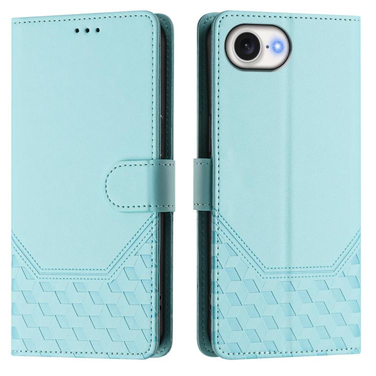 Honeycomb Embossing RFID Leather Phone Case, For iPhone 17e / 16e, For iPhone 17 Pro Max, For iPhone 17 Pro, For iPhone 17