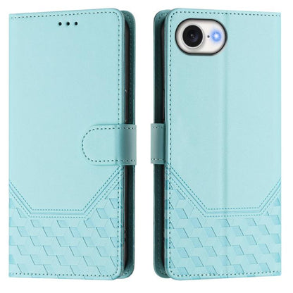 Honeycomb Embossing RFID Leather Phone Case, For iPhone 17e / 16e, For iPhone 17 Pro Max, For iPhone 17 Pro, For iPhone 17