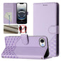 Honeycomb Embossing RFID Leather Phone Case, For iPhone 18 Pro / 17 Pro, For iPhone 18 Pro Max / 17 Pro Max, For iPhone 17e / 16e, For iPhone 17
