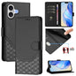 Honeycomb Embossing RFID Leather Phone Case, For iPhone 17e / 16e, For iPhone 17 Pro Max, For iPhone 17 Pro, For iPhone 17