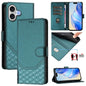 Honeycomb Embossing RFID Leather Phone Case, For iPhone 17e / 16e, For iPhone 17 Pro Max, For iPhone 17 Pro, For iPhone 17