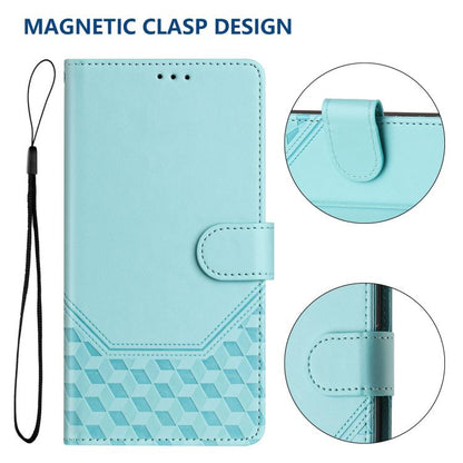 Honeycomb Embossing RFID Leather Phone Case, For iPhone 18 Pro / 17 Pro, For iPhone 18 Pro Max / 17 Pro Max, For iPhone 17e / 16e, For iPhone 17
