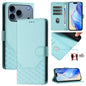 Honeycomb Embossing RFID Leather Phone Case, For iPhone 18 Pro / 17 Pro, For iPhone 18 Pro Max / 17 Pro Max, For iPhone 17e / 16e, For iPhone 17