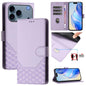 Honeycomb Embossing RFID Leather Phone Case, For iPhone 18 Pro / 17 Pro, For iPhone 18 Pro Max / 17 Pro Max, For iPhone 17e / 16e, For iPhone 17