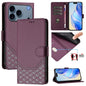 Honeycomb Embossing RFID Leather Phone Case, For iPhone 18 Pro / 17 Pro, For iPhone 18 Pro Max / 17 Pro Max, For iPhone 17e / 16e, For iPhone 17