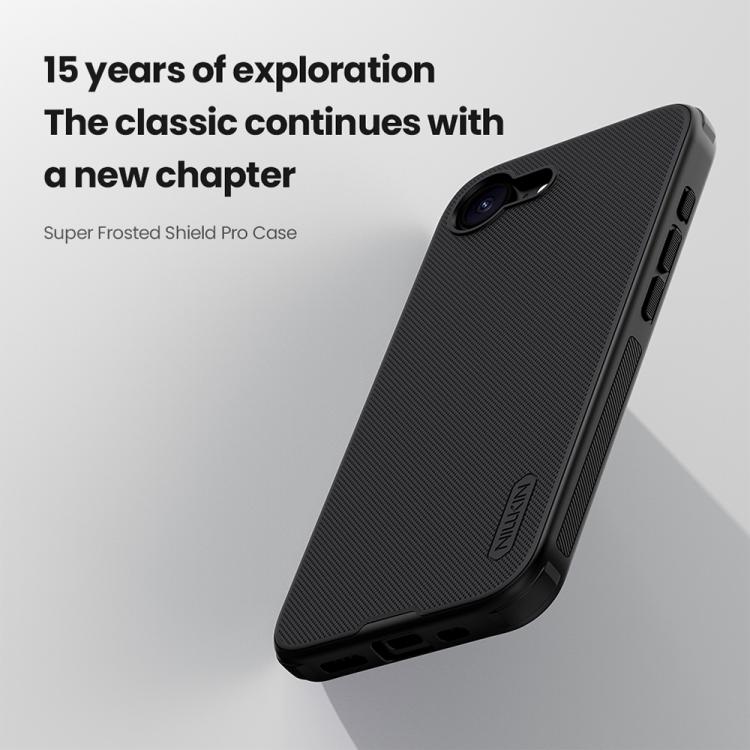 NILLKIN Frosted Shield Pro PC + TPU Phone Case, For iPhone 17e / 16e, For iPhone 17, For iPhone 16