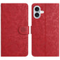 Floral Embossed Pattern Leather Phone Case, For iPhone 16, For iPhone 15 Pro Max, For iPhone 15 Pro, For iPhone 15 Plus