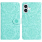 Floral Embossed Pattern Leather Phone Case, For iPhone 16, For iPhone 15 Pro Max, For iPhone 15 Pro, For iPhone 15 Plus