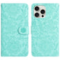 Floral Embossed Pattern Leather Phone Case, For iPhone 16, For iPhone 15 Pro Max, For iPhone 15 Pro, For iPhone 15 Plus