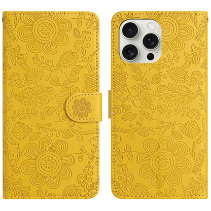 Floral Embossed Pattern Leather Phone Case, For iPhone 14 Pro Max, For iPhone SE 2022 / 2020 / 8 / 7, For iPhone 13 Pro Max, For iPhone 13 Pro