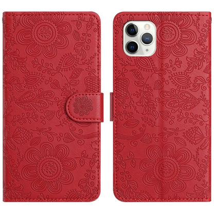Floral Embossed Pattern Leather Phone Case, For iPhone 12 mini, For iPhone 11 Pro Max, For iPhone 11, For iPhone 11 Pro
