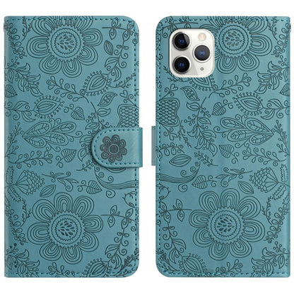 Floral Embossed Pattern Leather Phone Case, For iPhone 12 mini, For iPhone 11 Pro Max, For iPhone 11, For iPhone 11 Pro