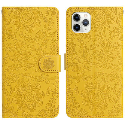 Floral Embossed Pattern Leather Phone Case, For iPhone 12 mini, For iPhone 11 Pro Max, For iPhone 11, For iPhone 11 Pro