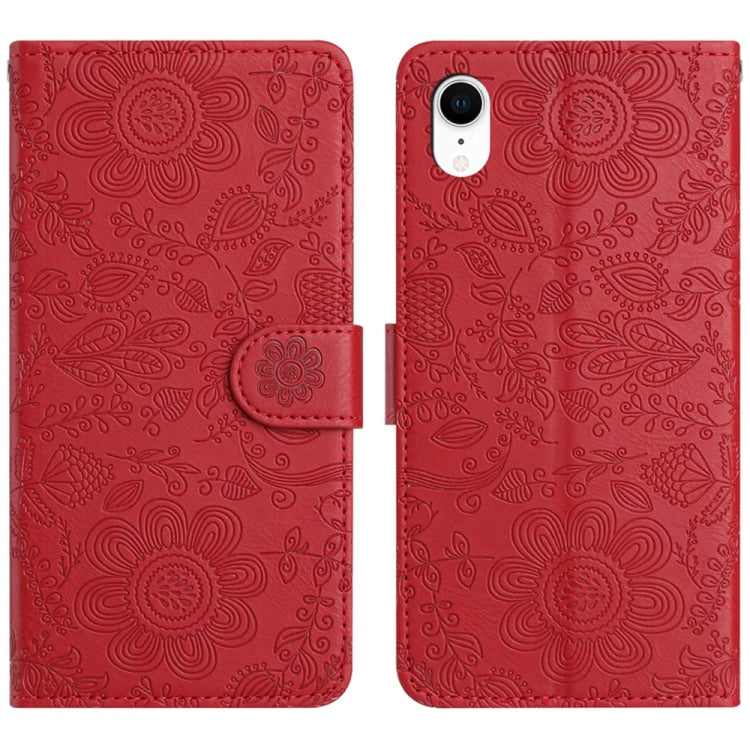 Floral Embossed Pattern Leather Phone Case, For iPhone X / XS, For iPhone XR, For iPhone XS Max, For iPhone 7 Plus / 8 Plus
