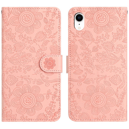 Floral Embossed Pattern Leather Phone Case, For iPhone X / XS, For iPhone XR, For iPhone XS Max, For iPhone 7 Plus / 8 Plus