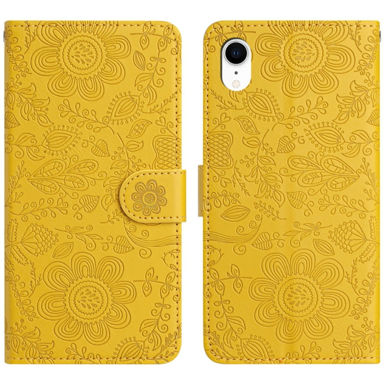 Floral Embossed Pattern Leather Phone Case, For iPhone X / XS, For iPhone XR, For iPhone XS Max, For iPhone 7 Plus / 8 Plus