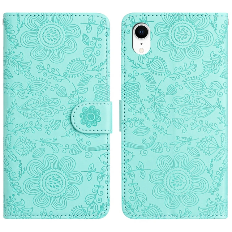 Floral Embossed Pattern Leather Phone Case, For iPhone X / XS, For iPhone XR, For iPhone XS Max, For iPhone 7 Plus / 8 Plus