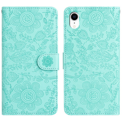 Floral Embossed Pattern Leather Phone Case, For iPhone X / XS, For iPhone XR, For iPhone XS Max, For iPhone 7 Plus / 8 Plus