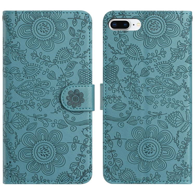 Floral Embossed Pattern Leather Phone Case, For iPhone X / XS, For iPhone XR, For iPhone XS Max, For iPhone 7 Plus / 8 Plus