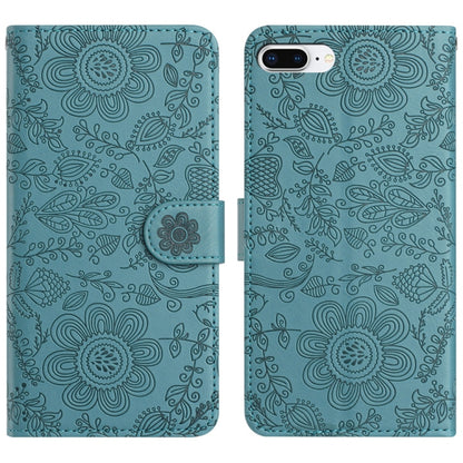 Floral Embossed Pattern Leather Phone Case, For iPhone X / XS, For iPhone XR, For iPhone XS Max, For iPhone 7 Plus / 8 Plus