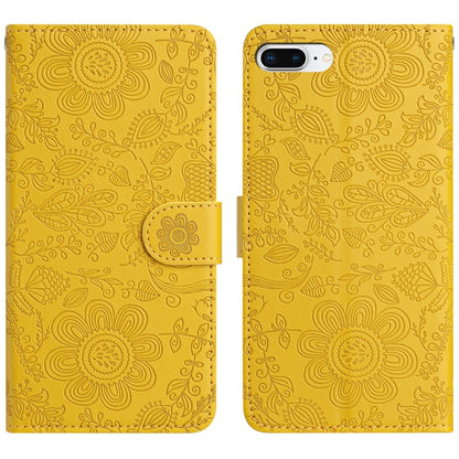 Floral Embossed Pattern Leather Phone Case, For iPhone X / XS, For iPhone XR, For iPhone XS Max, For iPhone 7 Plus / 8 Plus