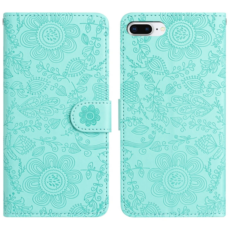 Floral Embossed Pattern Leather Phone Case, For iPhone X / XS, For iPhone XR, For iPhone XS Max, For iPhone 7 Plus / 8 Plus