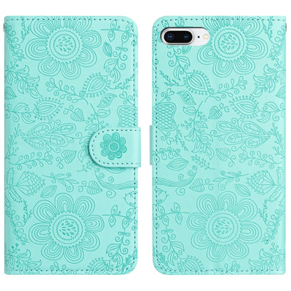 Floral Embossed Pattern Leather Phone Case, For iPhone X / XS, For iPhone XR, For iPhone XS Max, For iPhone 7 Plus / 8 Plus