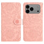 Floral Embossed Pattern Leather Phone Case, For iPhone 18 Pro / 17 Pro, For iPhone 18 Pro Max / 17 Pro Max, For iPhone 17e / 16e, For iPhone 17