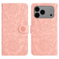 Floral Embossed Pattern Leather Phone Case, For iPhone 18 Pro / 17 Pro, For iPhone 18 Pro Max / 17 Pro Max, For iPhone 17e / 16e, For iPhone 17