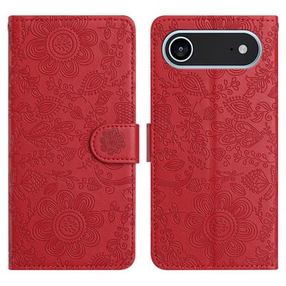Floral Embossed Pattern Leather Phone Case, For iPhone 17 Pro Max, For iPhone 17 Pro, For iPhone 17, For iPhone Air