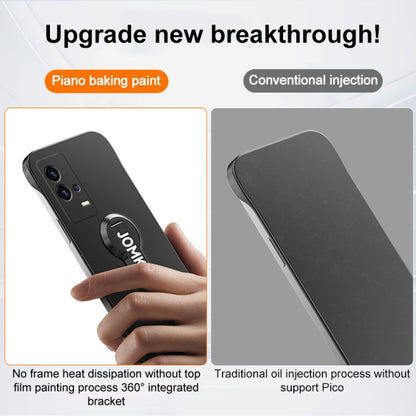 Baking Varnish 360 Rotate Holder No Frame PC Phone Case, For vivo iQOO 8 Pro, For vivo iQOO 8, For vivo iQOO 7