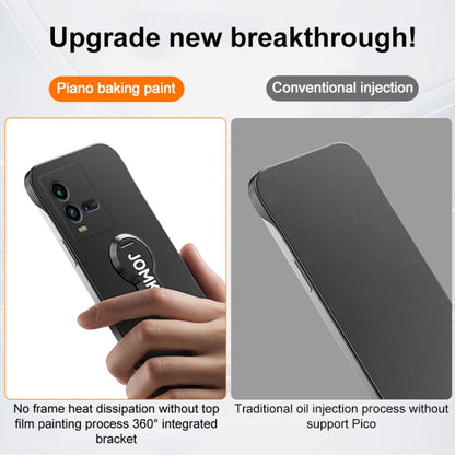 Baking Varnish 360 Rotate Holder No Frame PC Phone Case, For vivo iQOO 10, For vivo X80, For vivo iQOO 9 Pro, For vivo iQOO 9