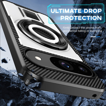 Ring Holder Carbon Fiber PC Hybrid TPU Phone Case