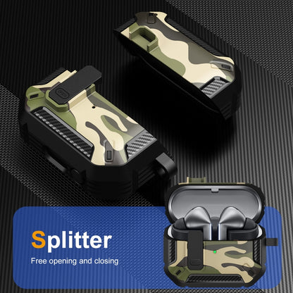 Camouflage Earphone Protective Case with Switch & Hook