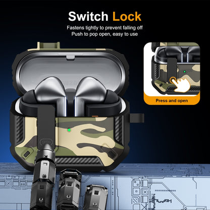 Camouflage Earphone Protective Case with Switch & Hook