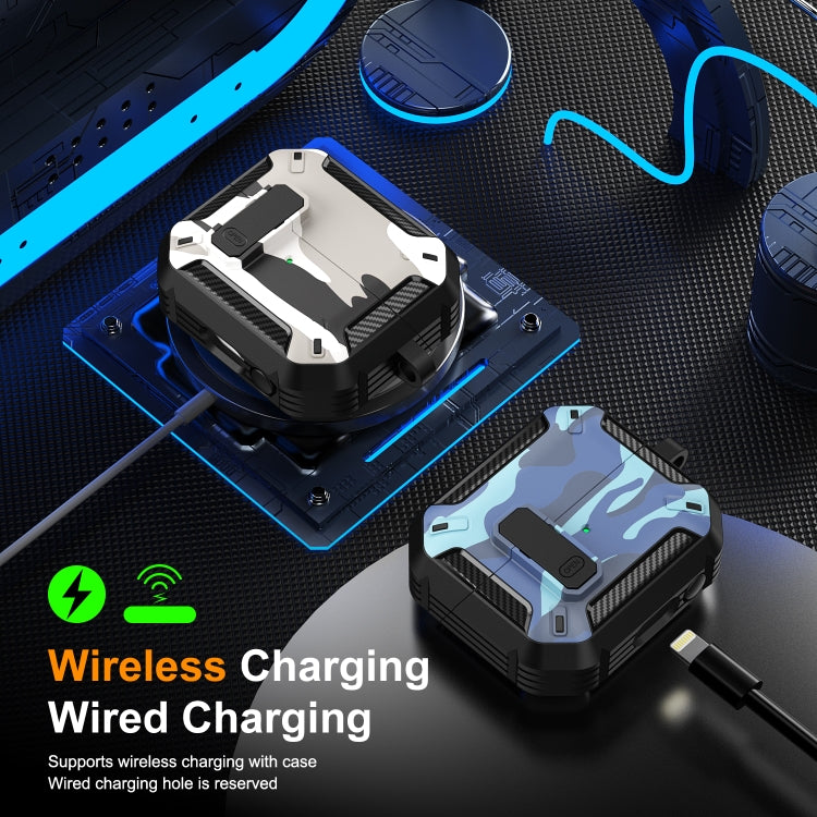 Camouflage Earphone Protective Case with Switch & Hook