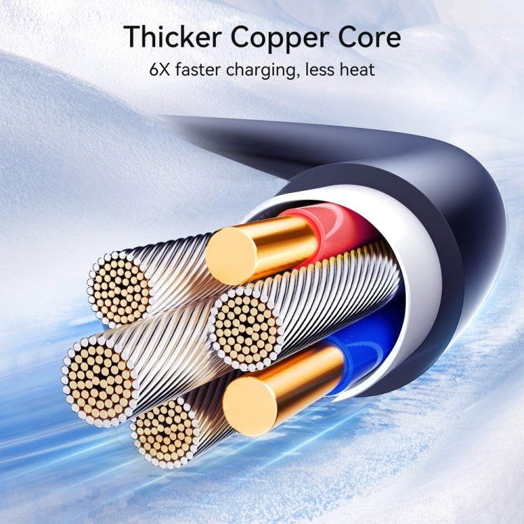 JOYROOM S-A43 60W USB-C / Type-C to USB-C / Type-C Coiled Fast Charging Data Cable, Type-C to Type-C