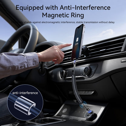 JOYROOM S-A43 3A USB to USB-C / Type-C Coiled Fast Charging Data Cable, USB to Type-C