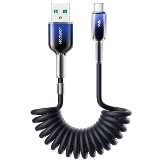 JOYROOM S-A43 3A USB to USB-C / Type-C Coiled Fast Charging Data Cable, USB to Type-C