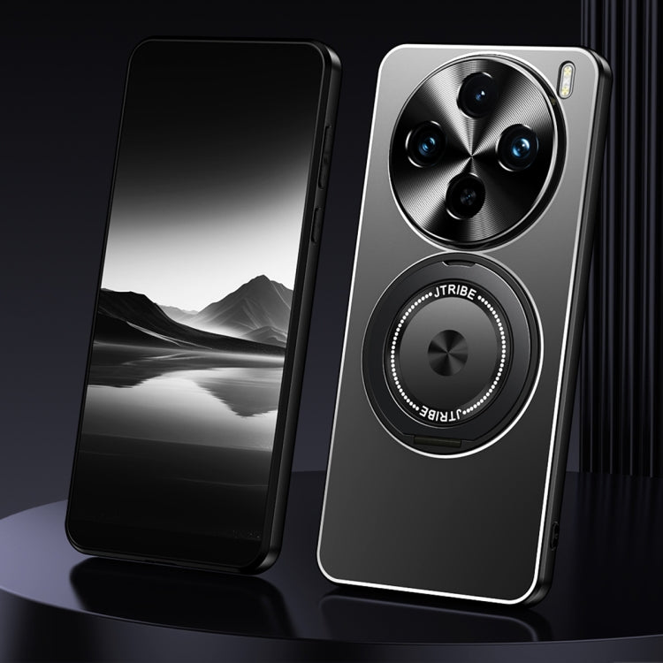 Rotating Holder Frosted Metal Phone Case, For vivo X200, For vivo X200 Pro, For vivo S19 Pro, For vivo S19, For vivo X100s Pro, For vivo X100s, For vivo X100 Ultra, For vivo X100 Pro