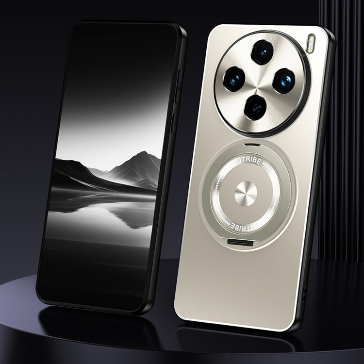 Rotating Holder Frosted Metal Phone Case, For vivo X200, For vivo X200 Pro, For vivo S19 Pro, For vivo S19, For vivo X100s Pro, For vivo X100s, For vivo X100 Ultra, For vivo X100 Pro