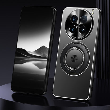 Rotating Holder Frosted Metal Phone Case, For vivo X200, For vivo X200 Pro, For vivo S19 Pro, For vivo S19, For vivo X100s Pro, For vivo X100s, For vivo X100 Ultra, For vivo X100 Pro